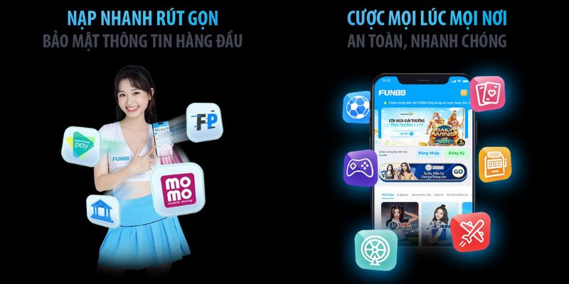 Các tính năng người dùng có thể trải nghiệm trên app FUN88